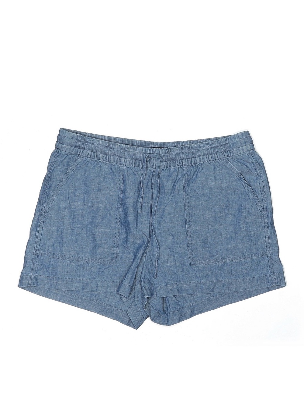 J. Crew Light Blue Chambray Drawstring Shorts - Size Small